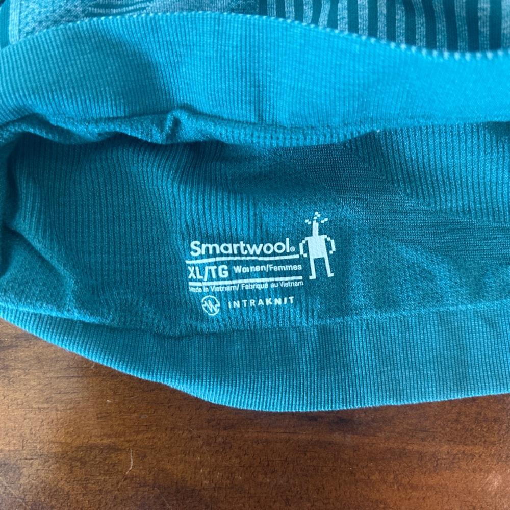 Smartwool Teal Intraknit Strappy Bra - Picture 3 of 3